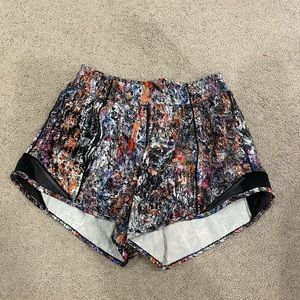 Multi colored lululemon shorts. Size 4.